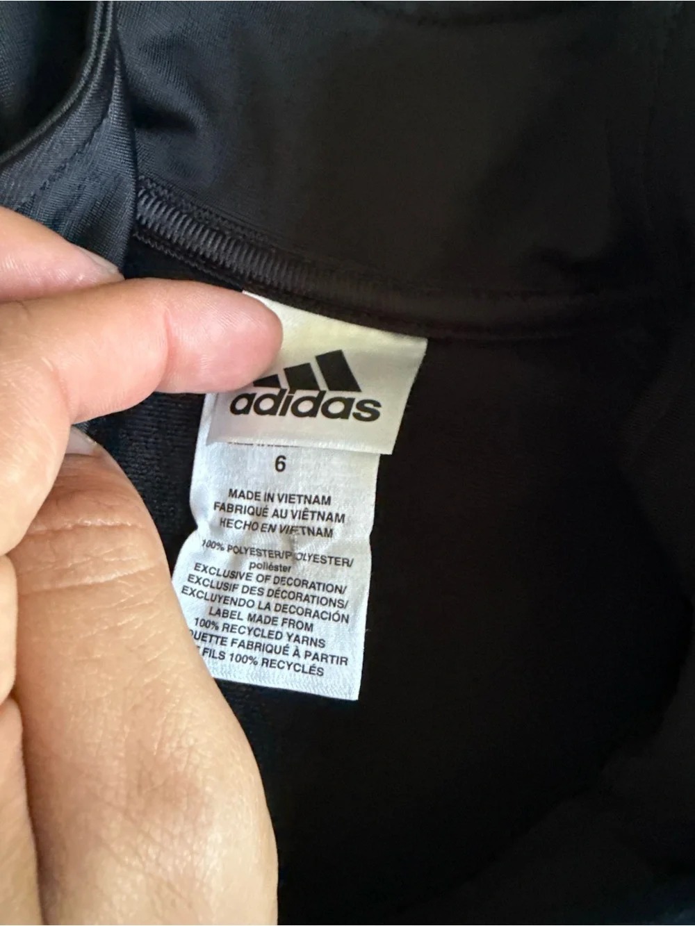adidas Black Track Jacket and Pants with White Stripes